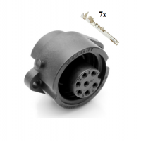 vgradna 7 polna ženska vticnica amphenol